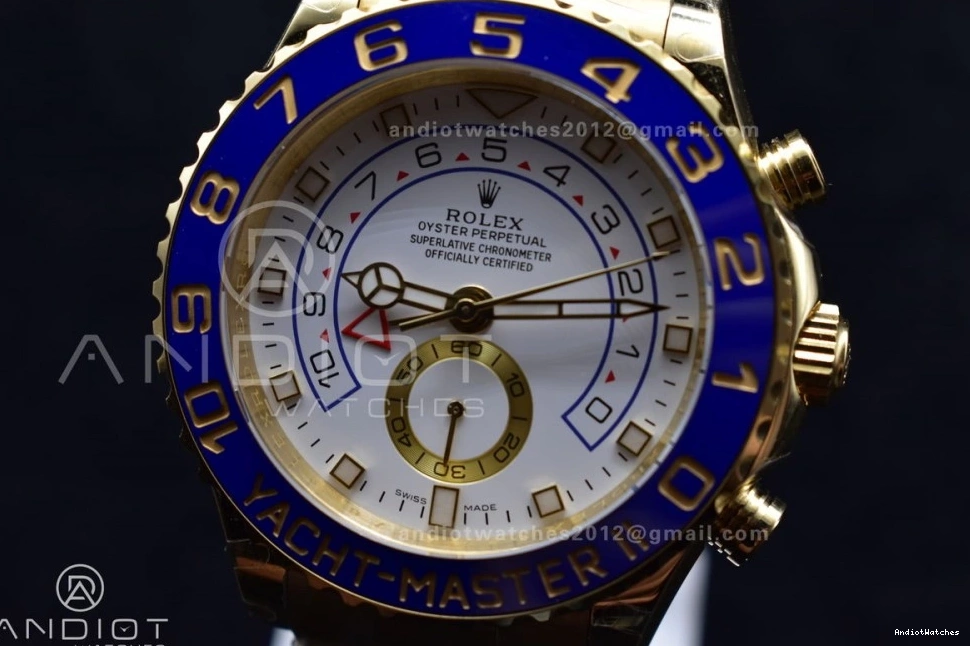 Dial II 1218 116688 KF Comfortable Best YachtMaster on Edition YG Bracelet White YG 1:1 A 1225